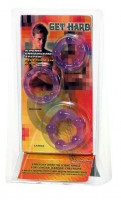 Set 3 Anelli fallici in silicone 