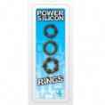Set 3 Anelli Fallici POWER SILICON RINGS